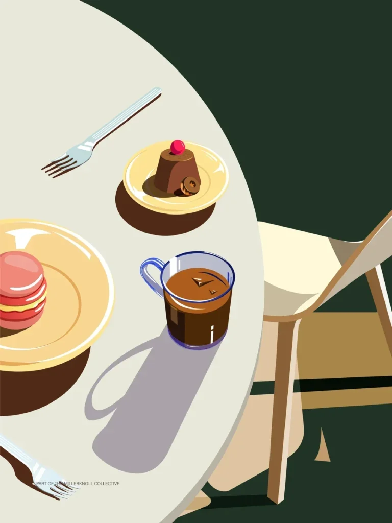 家居品牌场景插画