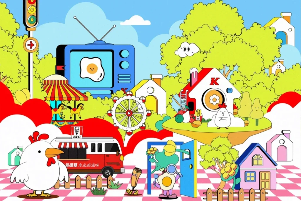 肯德基「森林小镇」展陈设计