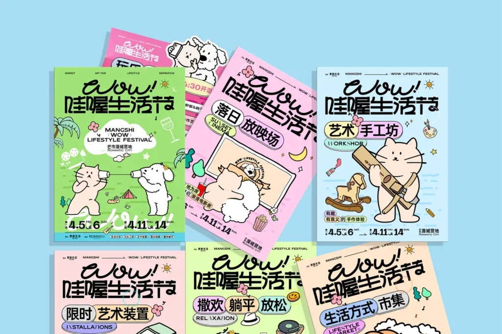 Wow!哇喔生活节视觉设计